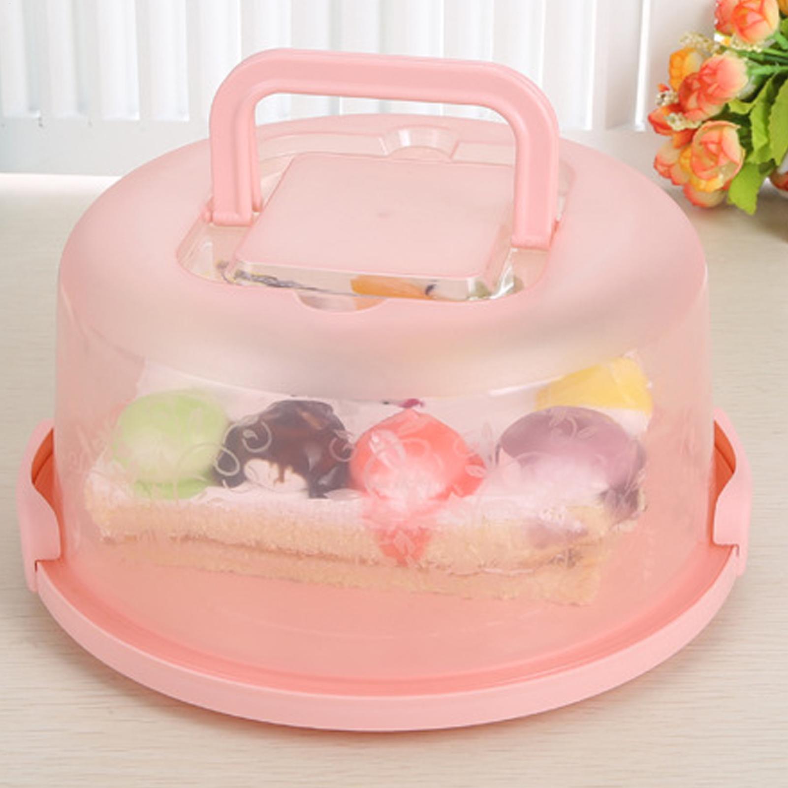 Handheld Cake Carrier Reusable - Food Storage Box Plastic のレビューと価格