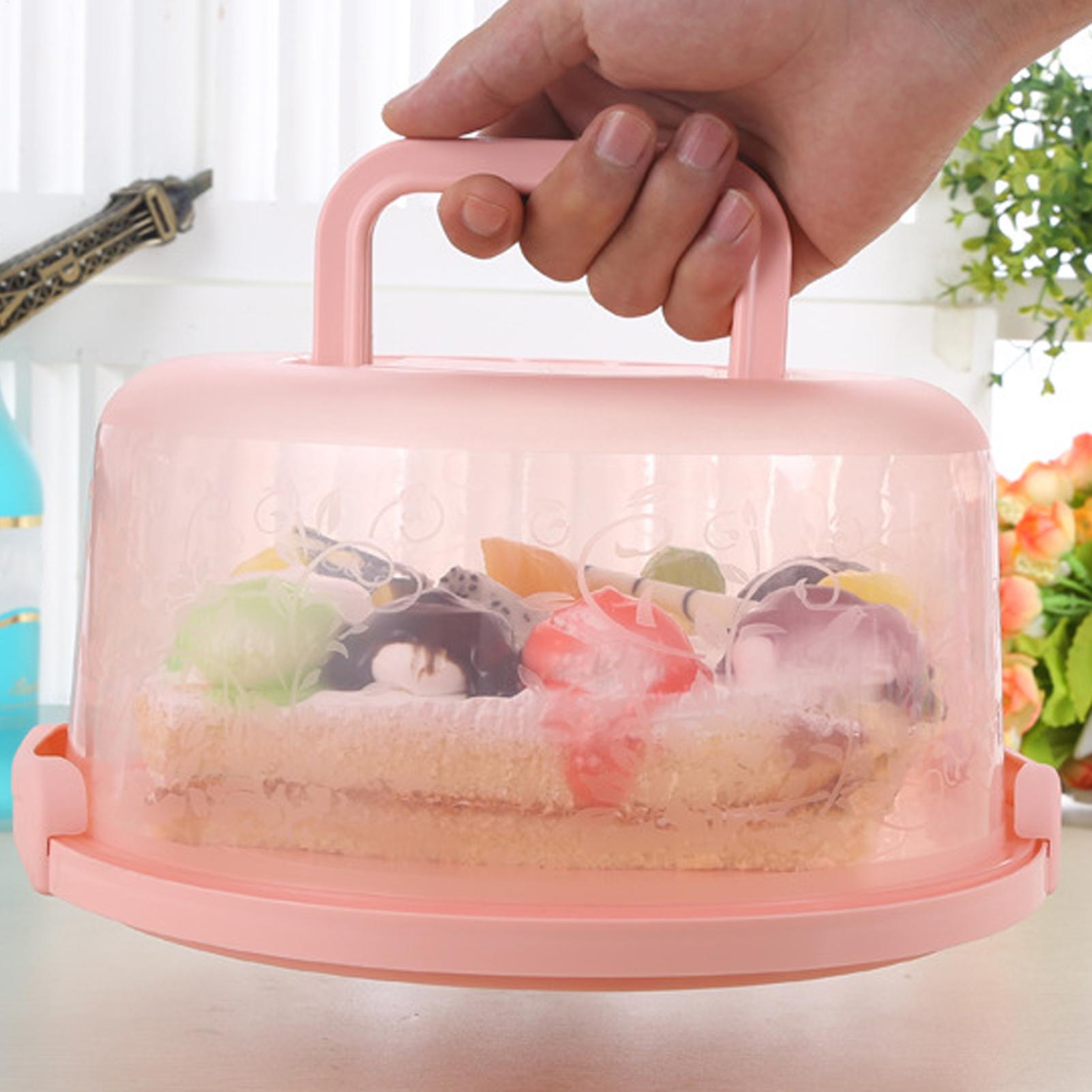 Handheld Cake Carrier Reusable - Food Storage Box Plastic のレビューと価格