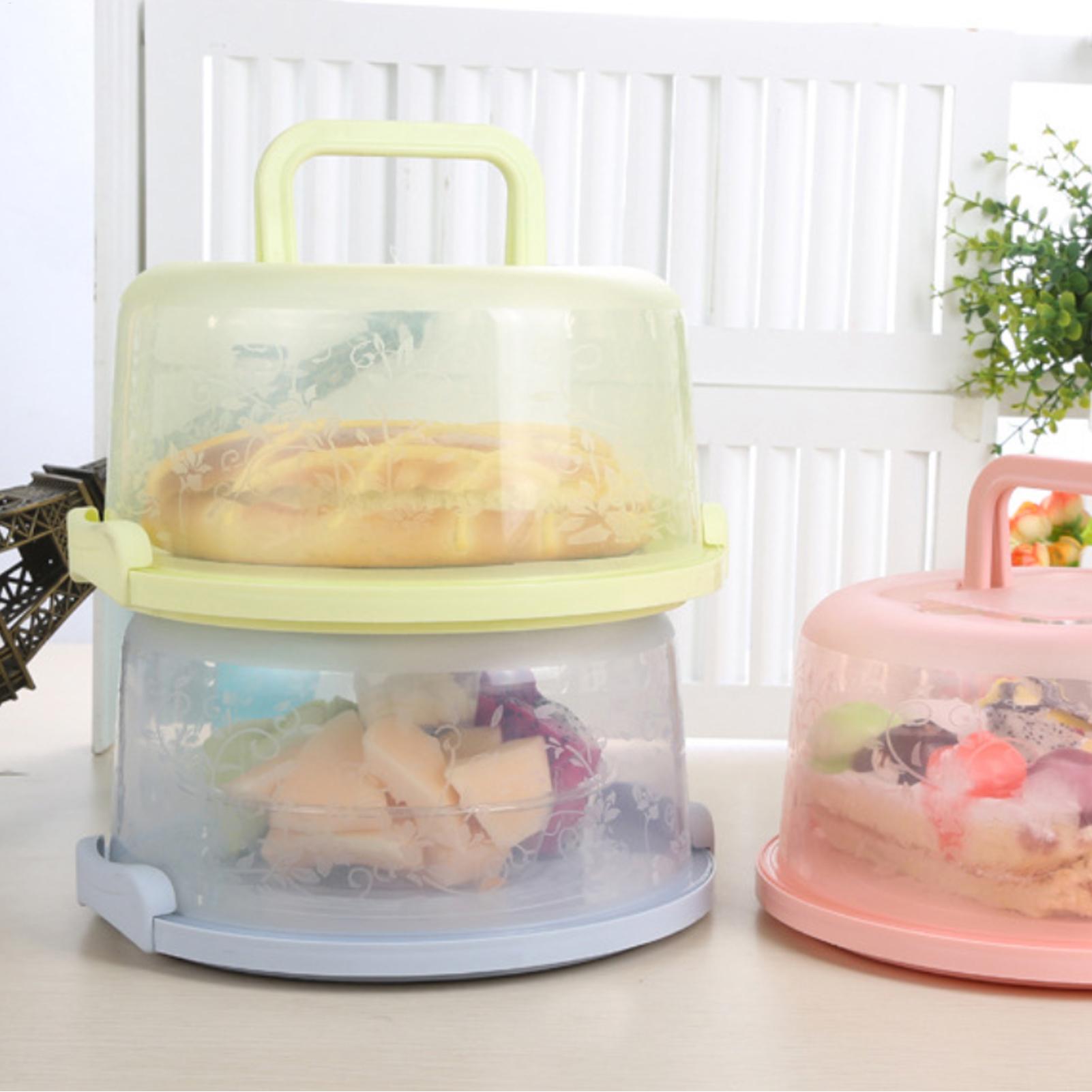 Handheld Cake Carrier Reusable - Food Storage Box Plastic のレビューと価格