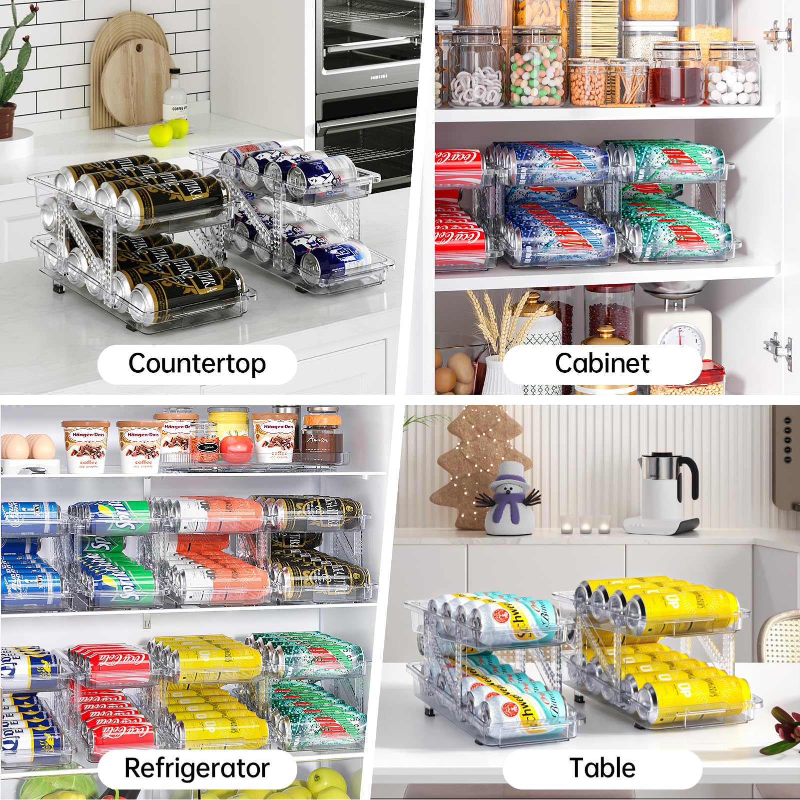 Soda Can Dispenser for Refrige - Food Storage Dispenser のレビューと価格
