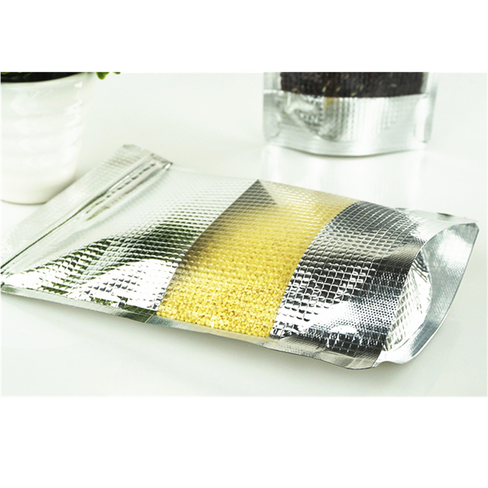 100pcs Silver Aluminum-Coated  - Food Storage Bags Zip Lock Pouch のレビューと価格