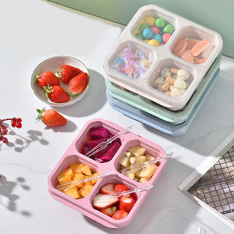 4 Grids Food Storage Box Porta - Food Storage Box Plastic のレビューと価格