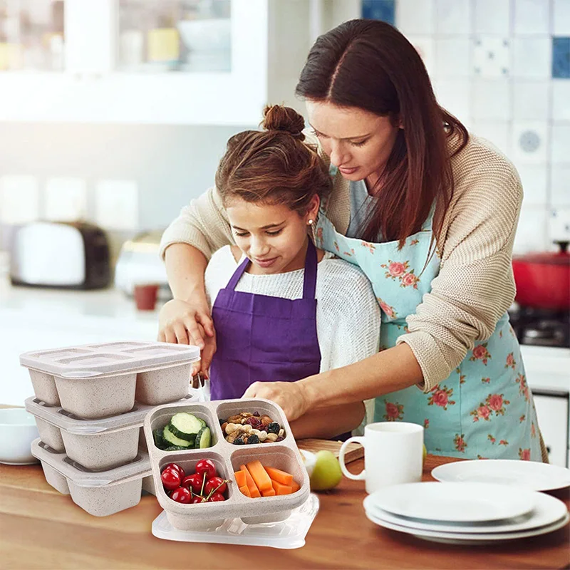 4 Grids Food Storage Box Porta - Food Storage Box Plastic のレビューと価格