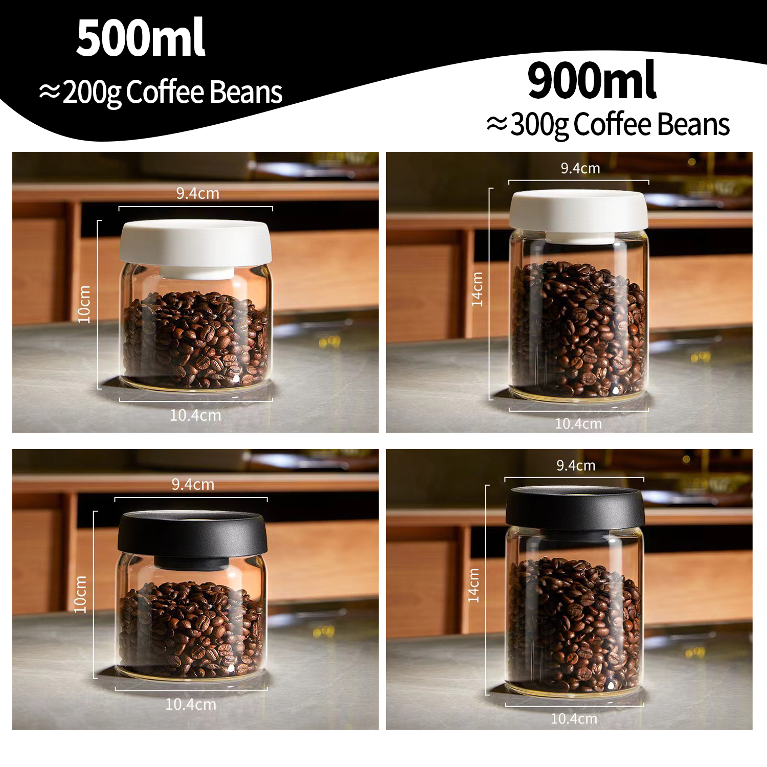 OANKR Vacuum Coffee Canister 5 - Food Storage Meals のレビューと価格