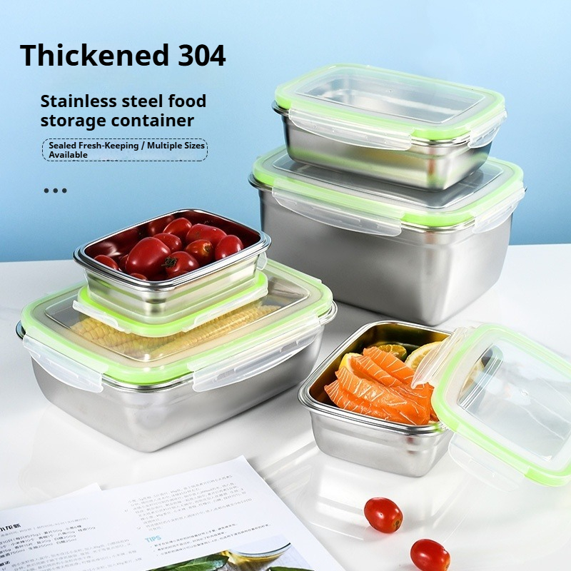 304 Stainless Steel Lunch Box  - Food Storage Jar Set のレビューと価格