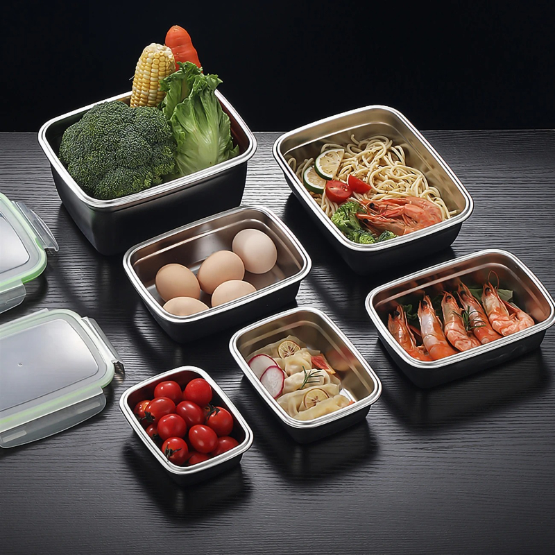 304 Stainless Steel Lunch Box  - Food Storage Jar Set のレビューと価格