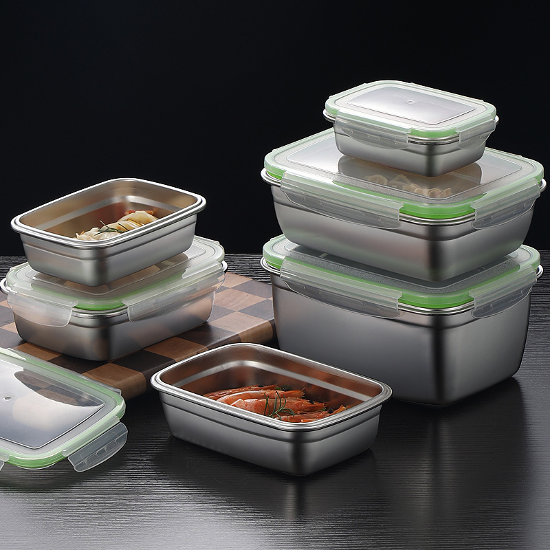 304 Stainless Steel Lunch Box  - Food Storage Jar Set のレビューと価格