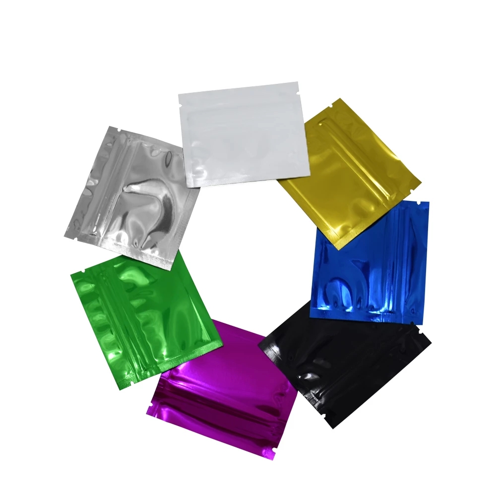 100Pcs Colorful Glossy Aluminu - Food Storage Bags Zip Lock Pouch のレビューと価格