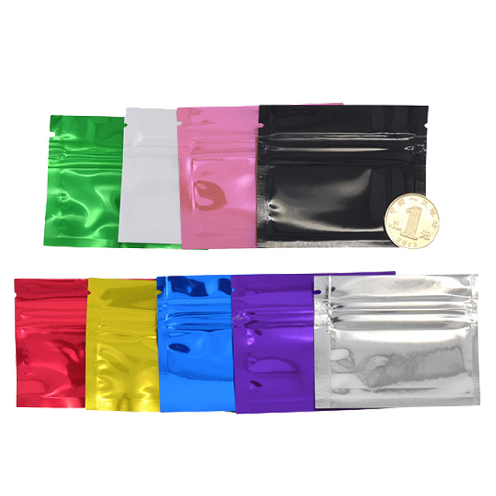 100Pcs Colorful Glossy Aluminu - Food Storage Bags Zip Lock Pouch のレビューと価格