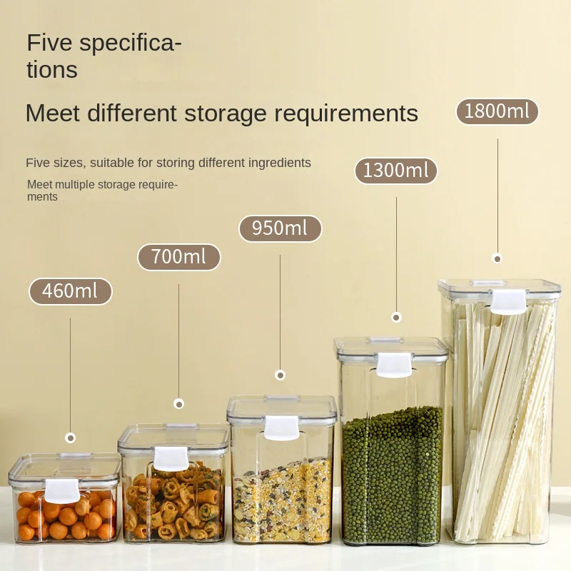 Sealed Jars For Kitchen Storag - Food Storage Jar Set のレビューと価格