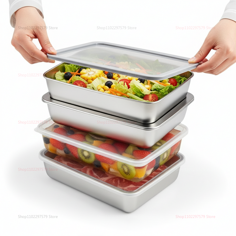 Plate Stainless Steel Food Con - Food Storage Boxes With Lids のレビューと価格