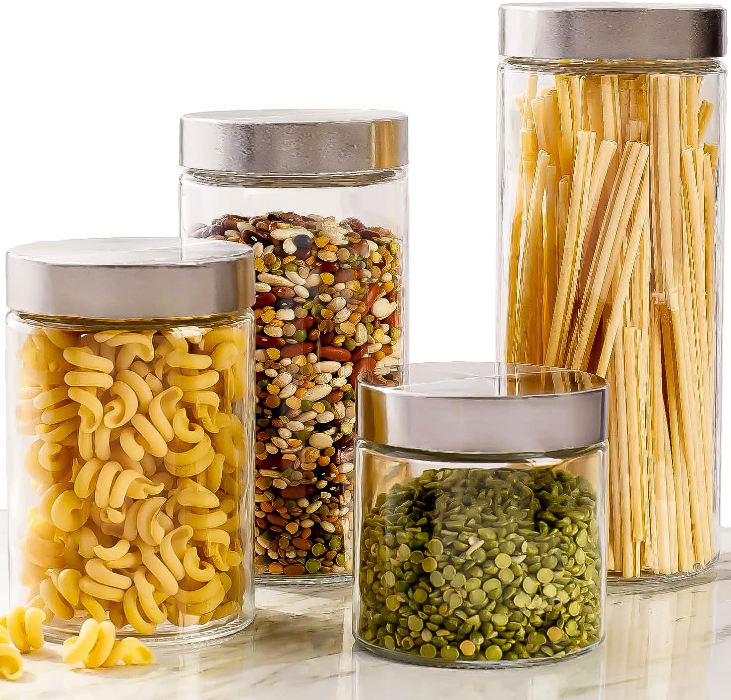 4pc Canister Sets for Kitchen  - Food Storage Airtight のレビューと価格