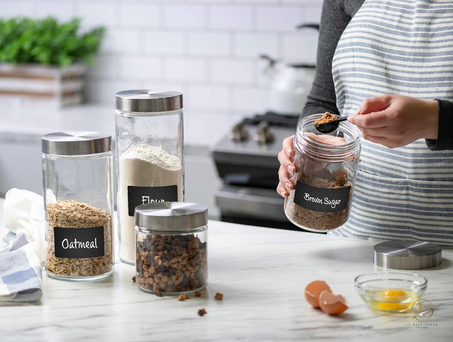 4pc Canister Sets for Kitchen  - Food Storage Airtight のレビューと価格