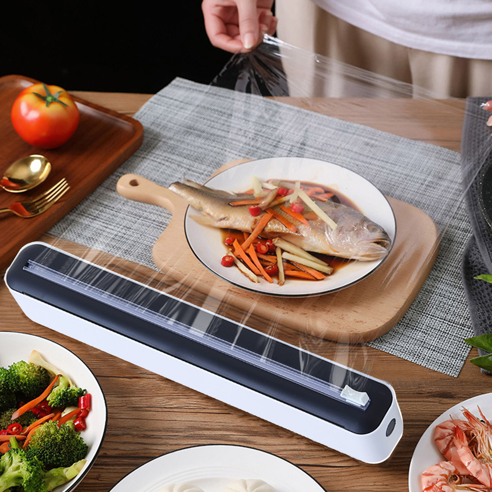 Waterproof Plastic Wrap Dispen - Food Storage Dispenser のレビューと価格