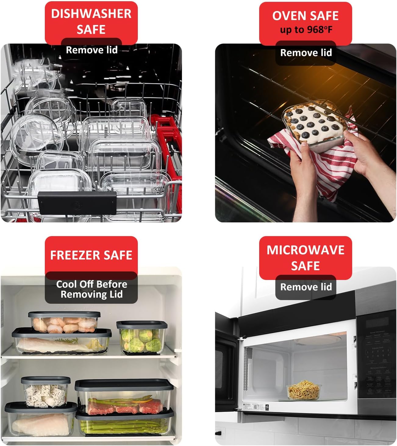 7 Pack Glass Meal Prep Contain - Glass Meal Prep Container のレビューと価格