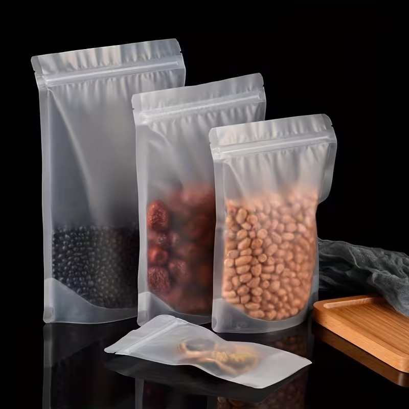 Frosted Clear Ziplock Bag Food - Food Storage Bags Zip Lock Pouch のレビューと価格