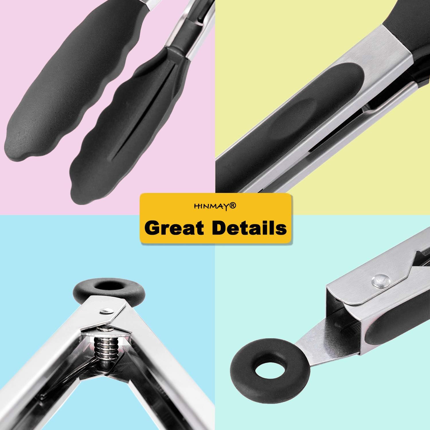Food Grade Silicone Tongs 9 In - Food Storage Silicone のレビューと価格