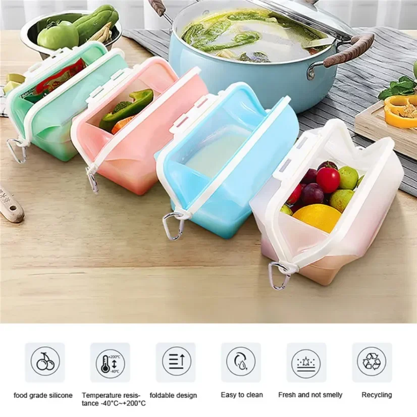 Silicone Travel Premium Reusab - Food Storage Silicone のレビューと価格