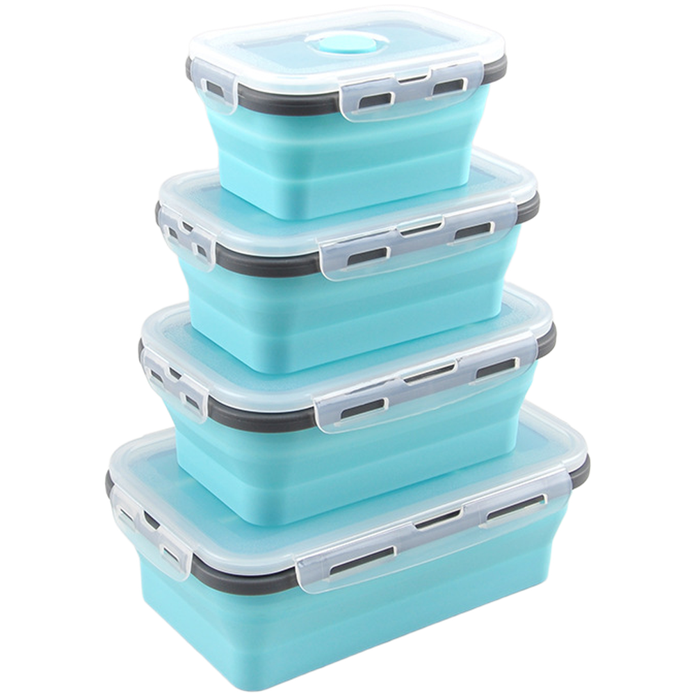 Foldable Silicone Lunch Box Se - Food Storage Lunch Box のレビューと価格