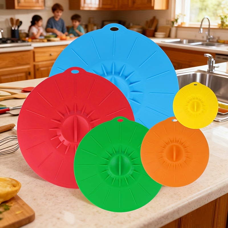 5-Piece Silicone Lids, Heat-Re - Food Storage Silicone のレビューと価格