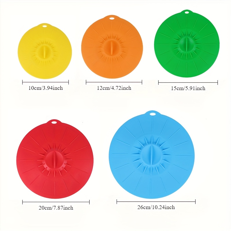 5-Piece Silicone Lids, Heat-Re - Food Storage Silicone のレビューと価格