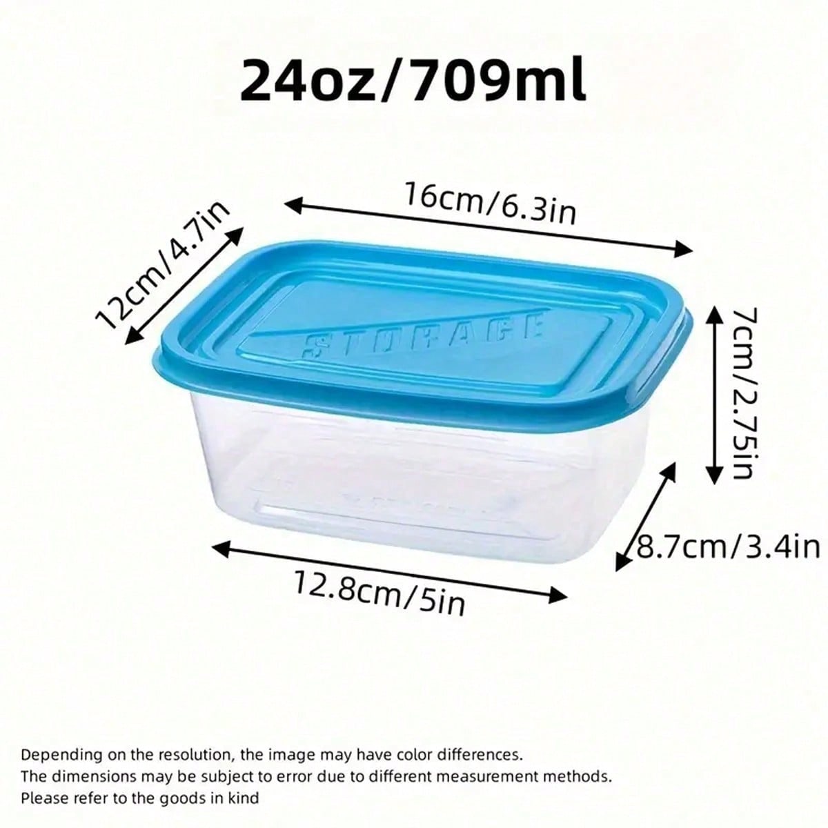 10pcs Transparent Rectangular  - Food Storage Boxes With Lids のレビューと価格