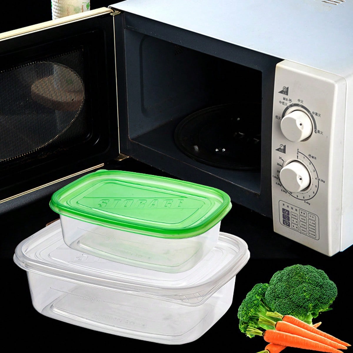 10pcs Transparent Rectangular  - Food Storage Boxes With Lids のレビューと価格
