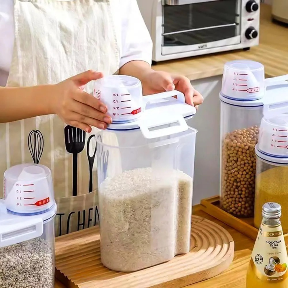 Rice Dry Food Storage Containe - Food Storage Dispenser のレビューと価格