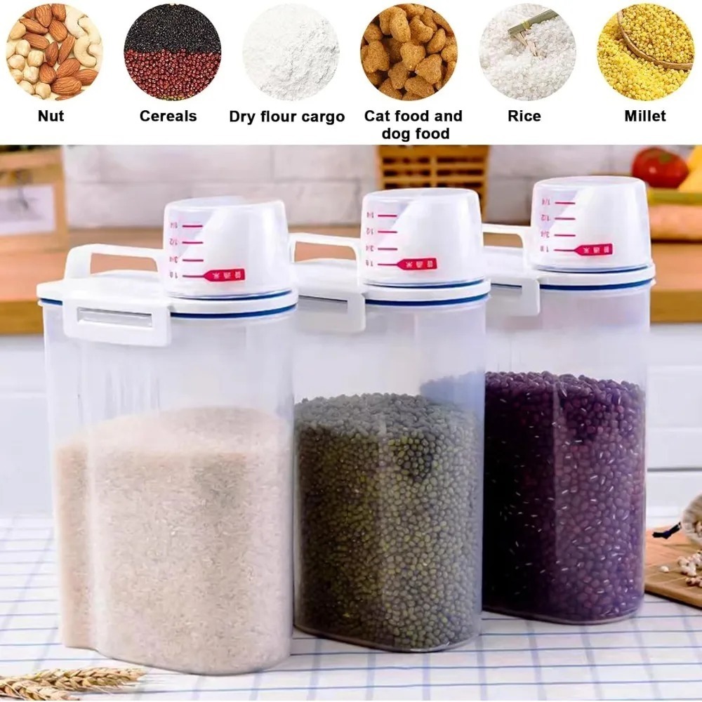 Rice Dry Food Storage Containe - Food Storage Dispenser のレビューと価格