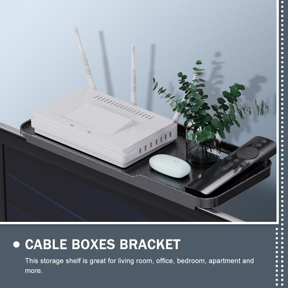Router Storage Rack Black ABS  - Food Storage Box Plastic のレビューと価格