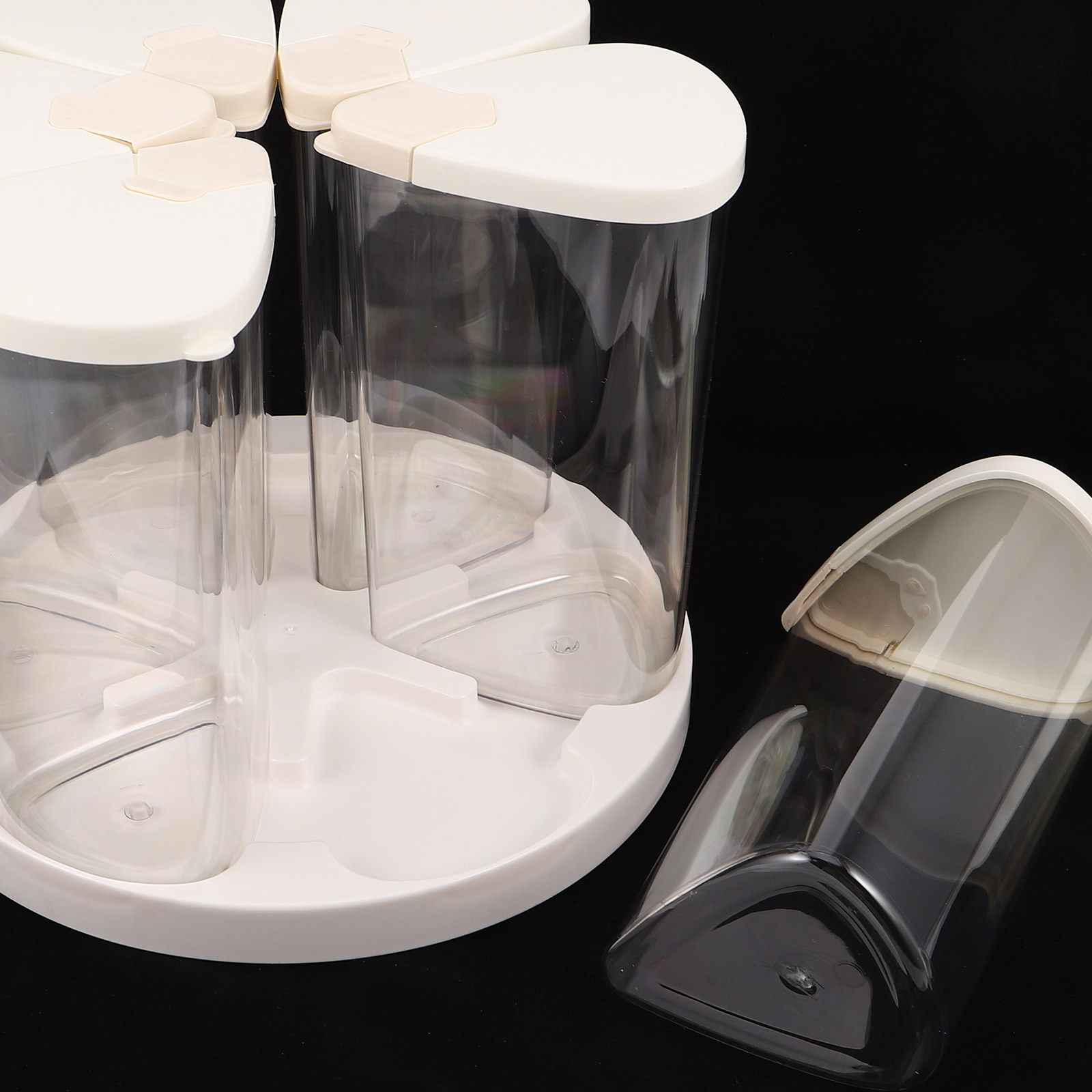 Multi Compartment Rotating Gra - Food Storage Box Plastic のレビューと価格