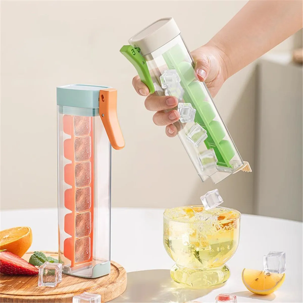 Ice Cube Tray with Lid Easy Re - Food Storage Silicone のレビューと価格