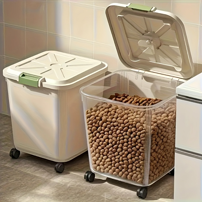 Large-capacity pet food storag - Food Storage On Wheels のレビューと価格