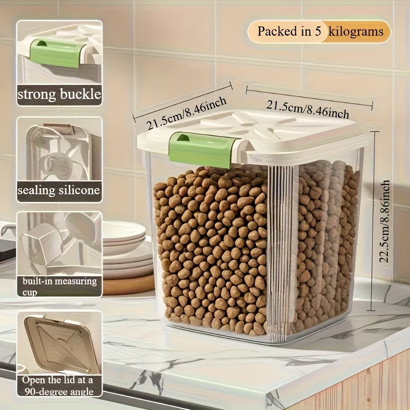 Large-capacity pet food storag - Food Storage On Wheels のレビューと価格