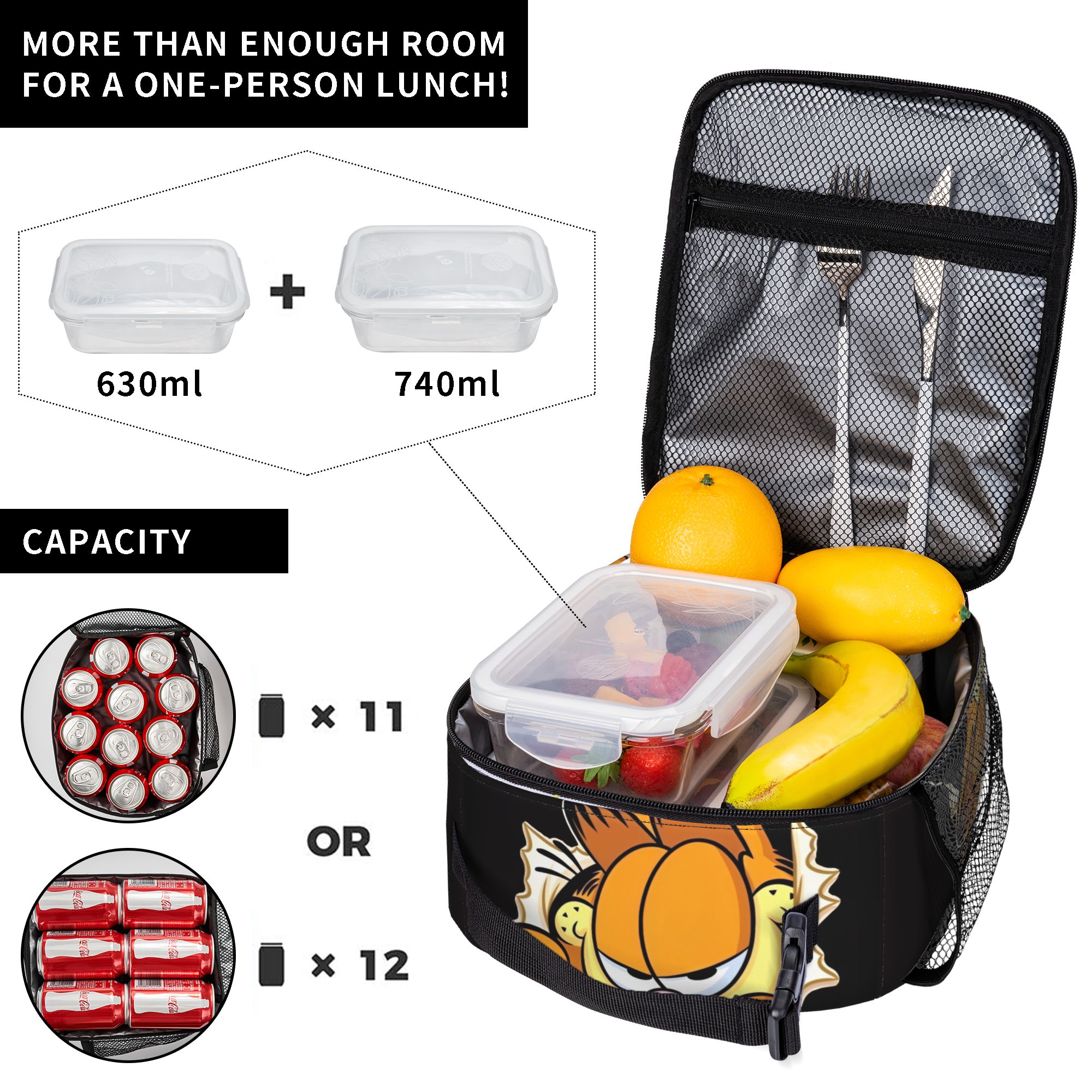 Garfielded Insulated Lunch Bag - Food Storage Lunch Box のレビューと価格