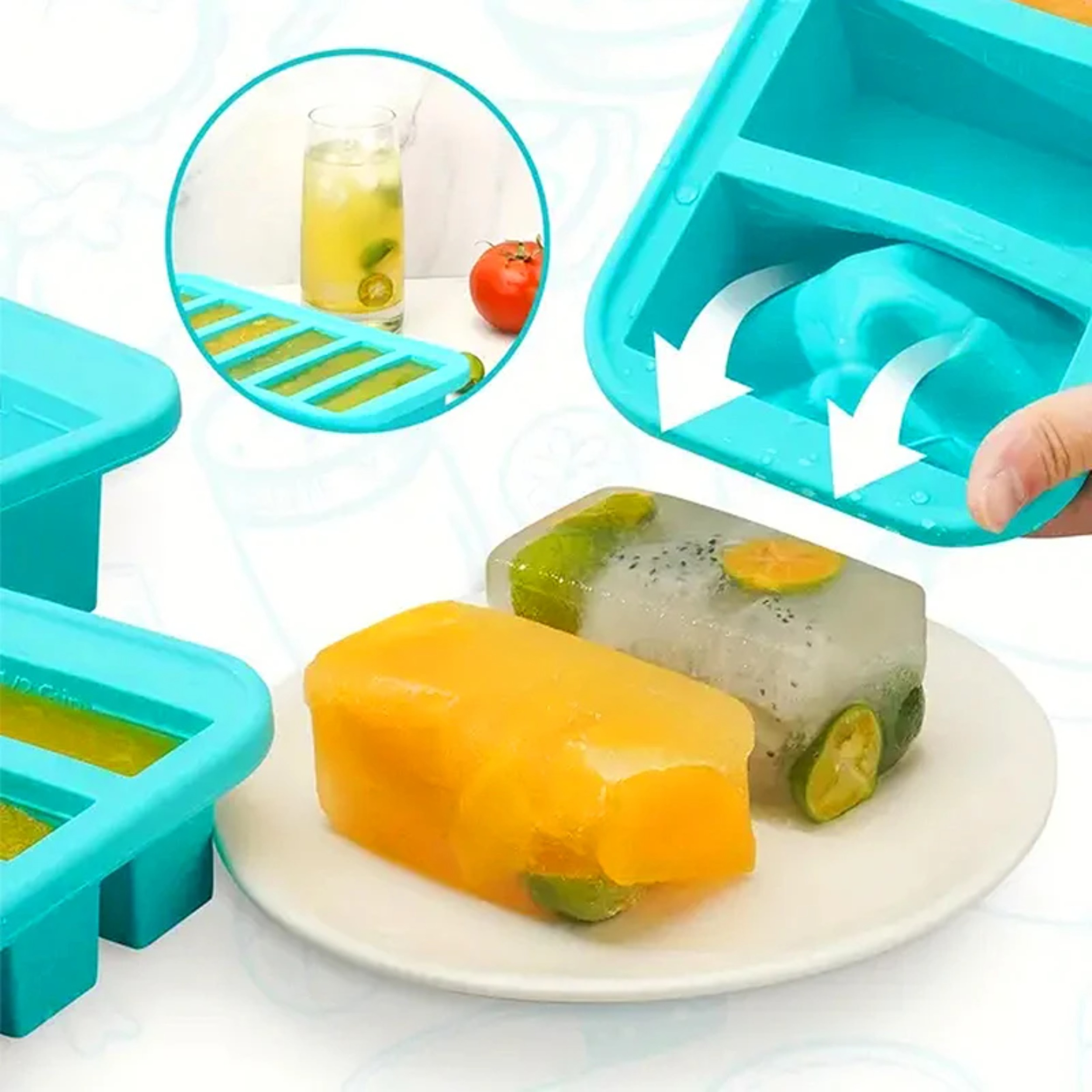 1PC 2/4/6Grid Silicone Freezer - Food Storage Silicone のレビューと価格