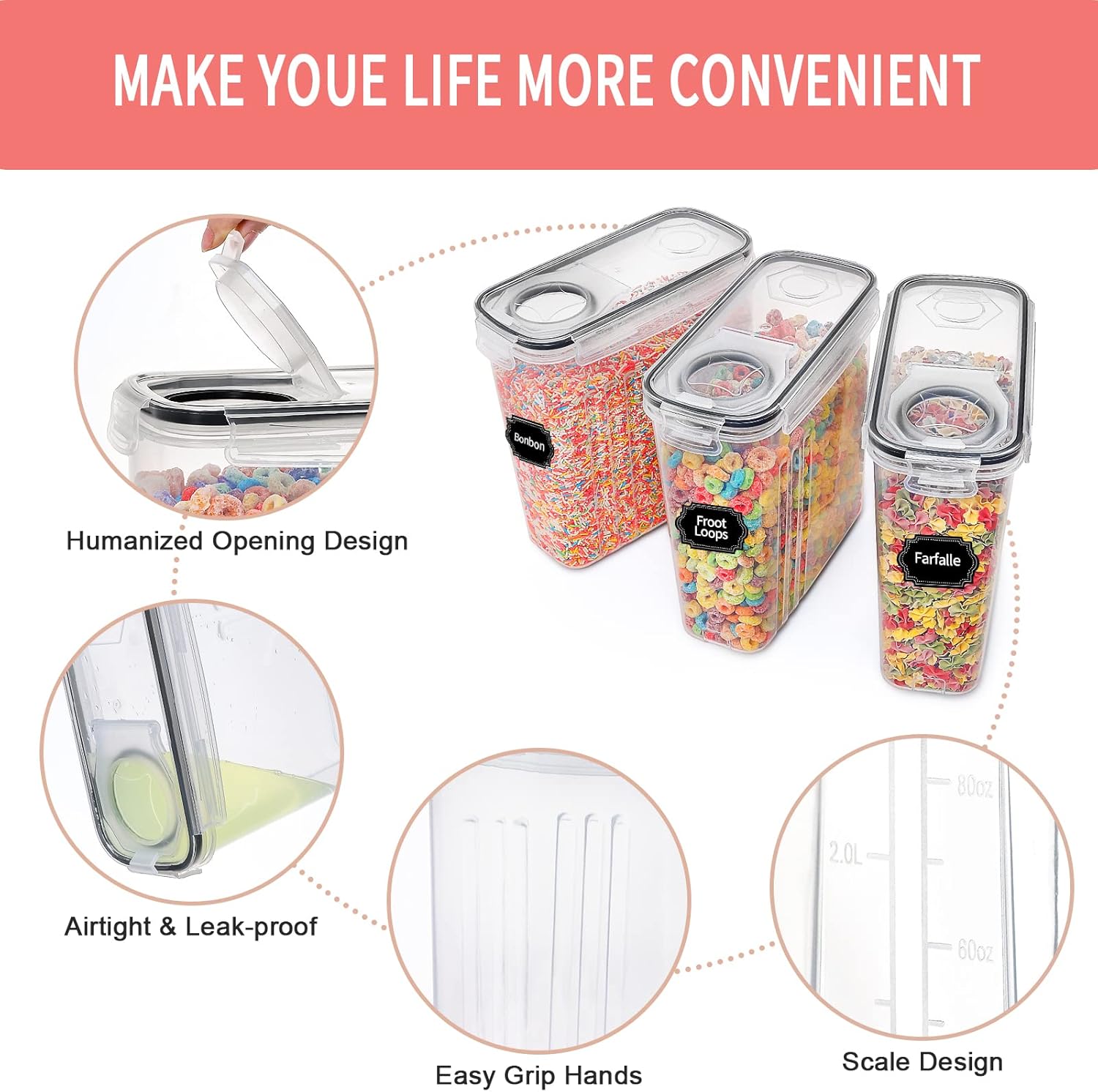 8-Piece Airtight Food Storage  - Food Storage Glass Set のレビューと価格