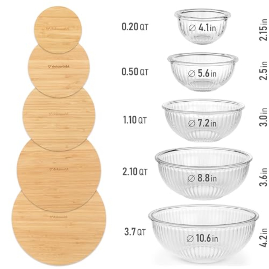 Stackable Space-Saving Set of  - Food Storage Glass Set のレビューと価格