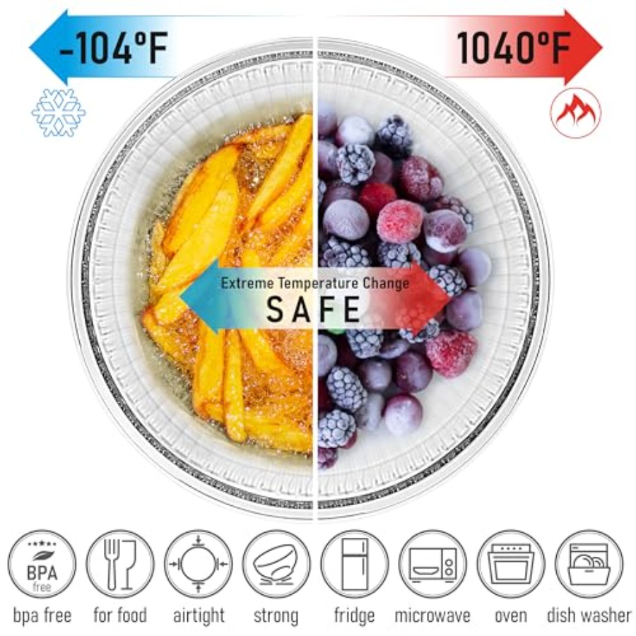 Stackable Space-Saving Set of  - Food Storage Glass Set のレビューと価格