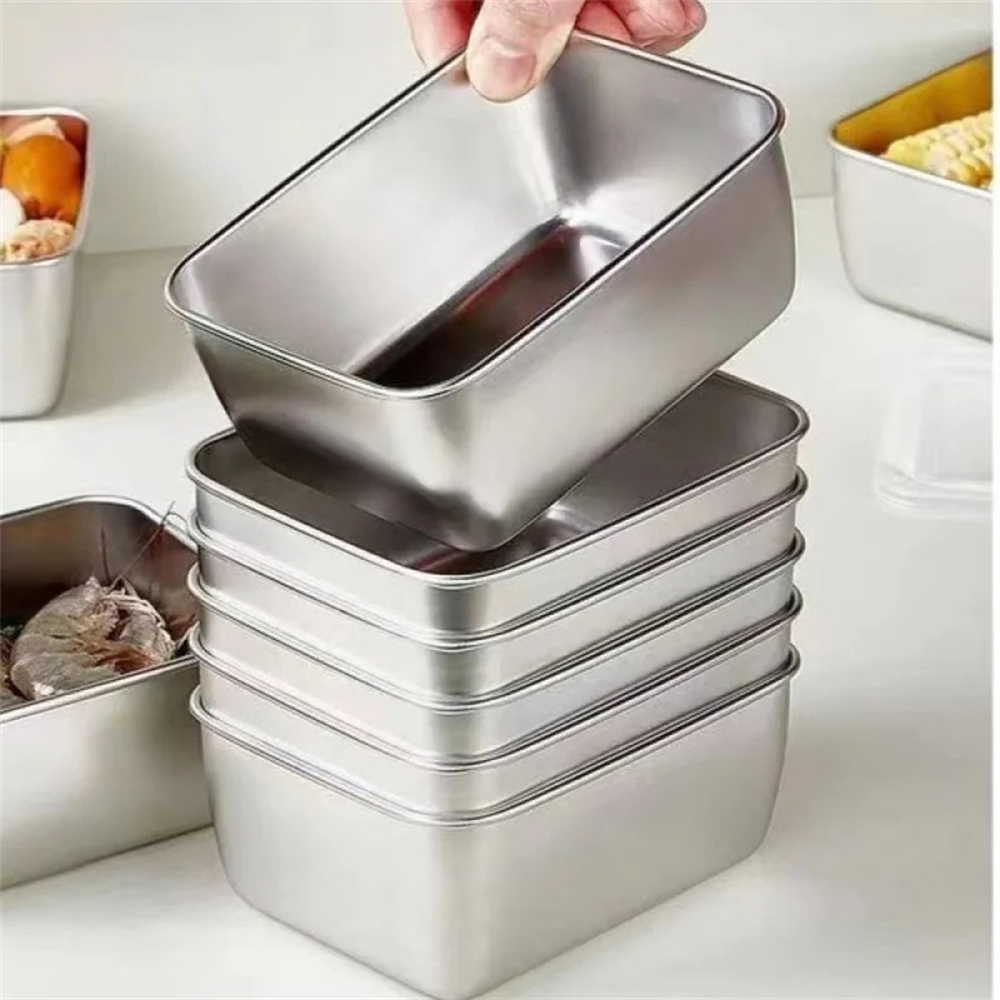 1/3/5pcs Stainless Steel Food  - Food Storage Boxes With Lids のレビューと価格