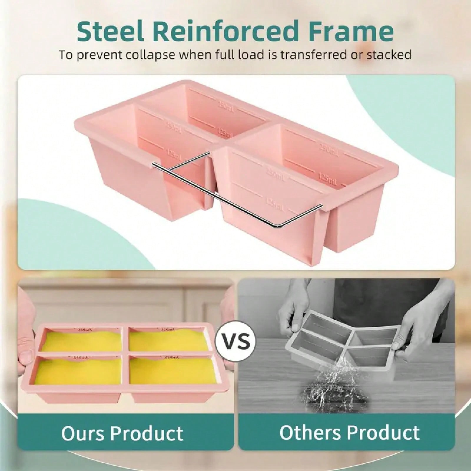 Reusable Silicone Soup Freezer - Food Storage Silicone のレビューと価格