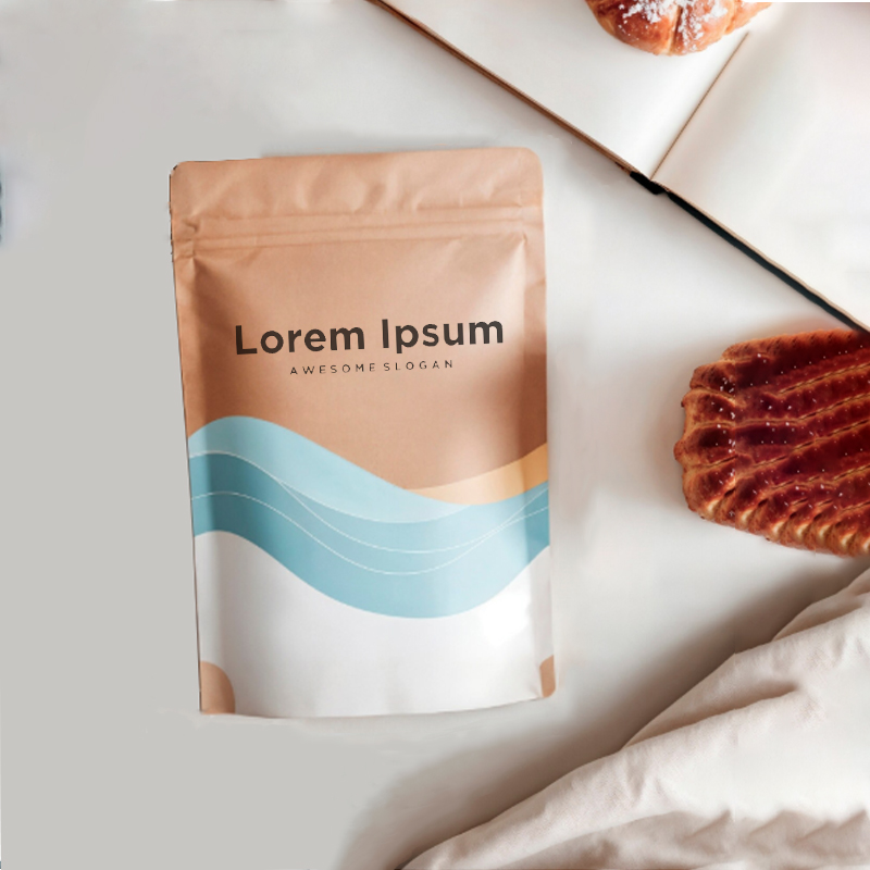 Customized White Kraft Paper Z - Food Storage Bags Zip Lock Pouch のレビューと価格