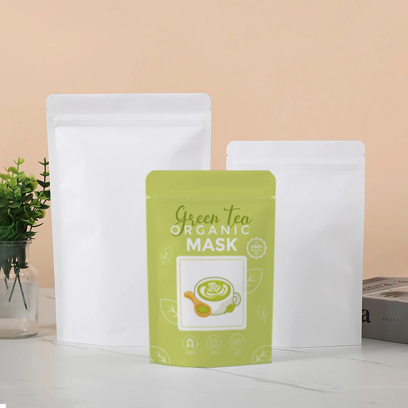 Customized White Kraft Paper Z - Food Storage Bags Zip Lock Pouch のレビューと価格