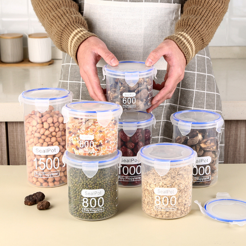 1-4PCS Sealed Jars With Scale  - Food Storage Jar Set のレビューと価格