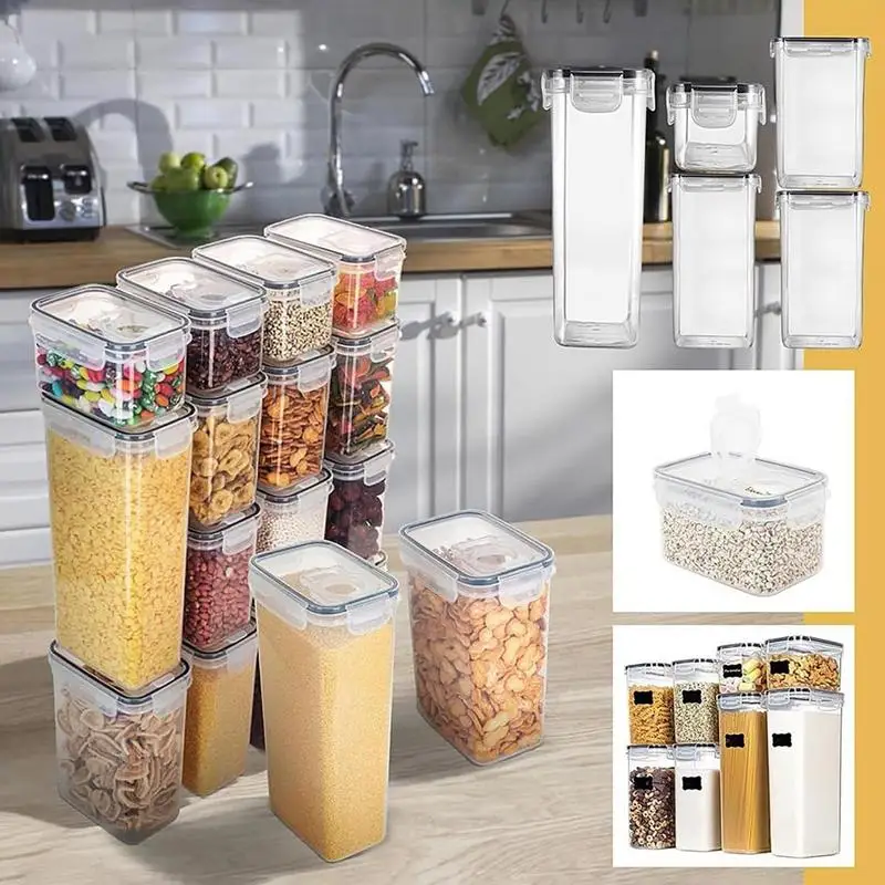 Sealed Plastic Food Storage Bo - Food Storage Jar Set のレビューと価格